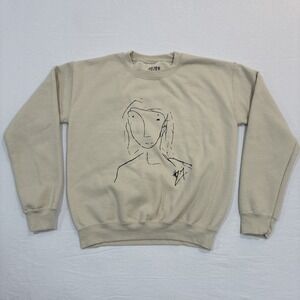 Hozier Self Portrait Hoodie Beige, Size Small Musician Merch